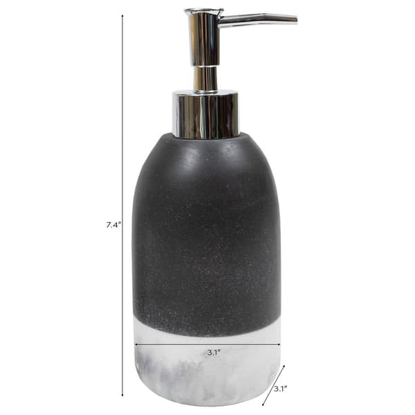 Sweet Home Collection Marbleized 4pc. Bath Accessory Set
