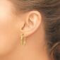 Gold Classics&#8482; 14kt. Gold 25mm Hoop Earrings - image 3