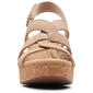 Womens Clarks® Collections Giselle Beach Nubuck Wedge Sandals - image 5