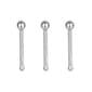 3pk. 20-Gauge Surgical Steel Highly Polished Balls Nose Bone Set - image 1
