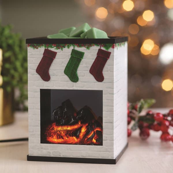 Candle Warmers Etc. Holiday Fireplace Illumination Wax Warmer