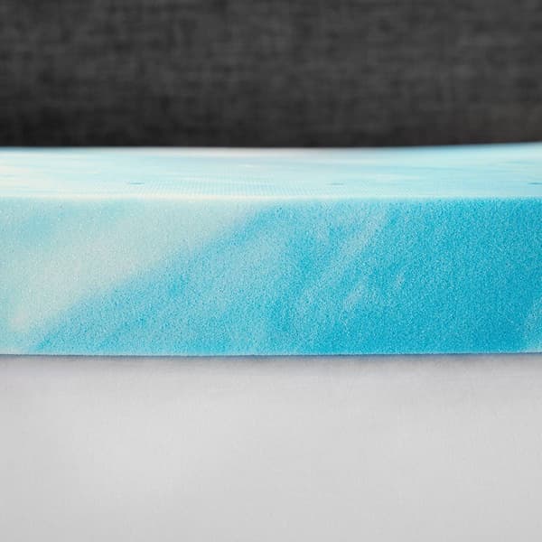 Bodipedic&#8482; 3in. Cooling Gel Swirl Memory Foam Mattress Topper