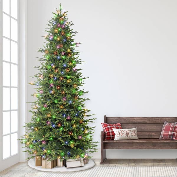 Puleo International 9ft. Pre-Lit Slim Balsam Fir Tree