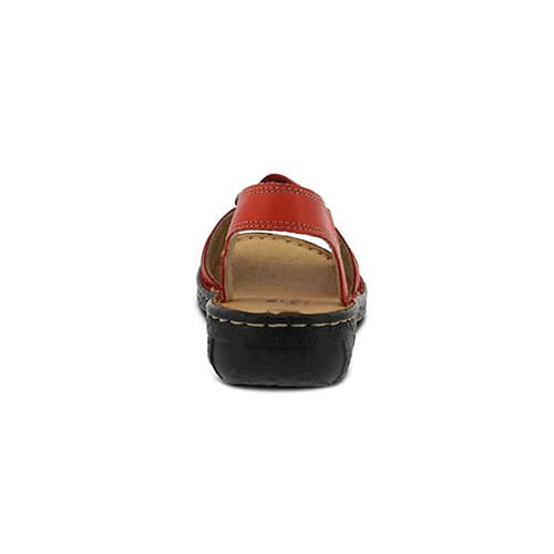 Womens Spring Step Karmel Slingback Sandals - Red