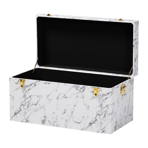 Baxton Studio Brenta Storage Trunk with Lift-Top Lid