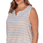 Plus Size Hearts of Palm Cool & Collected Sleeveless Blouse - image 5