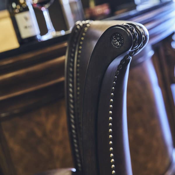 New Ridge Home Goods Chapman Bar-Height Swivel Barstool - Walnut