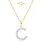 Nova Star(R) Gold Plated Lab Grown Diamond Initial C Pendant - image 1