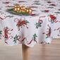 Candy Cane Ribbon Text Polyester Tablecloth - image 1