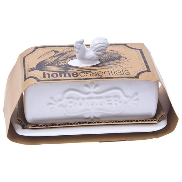 Home Essentials Butter Dish with Finial