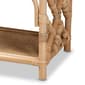 Baxton Studio Camara Bohemian Rattan 1-Drawer Nightstand - image 6