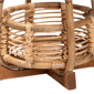 bali & pari Derenik Natural Rattan & Mahogany Wood End Table - image 3