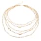 Ashley Cooper(tm) White Gold Beaded Layered Statement Necklace - image 1