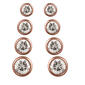 Rose Gold Plated 4pc. Graduated Stud Earrings Set - image 1