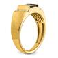 Mens Pure Fire 14kt. Yellow Gold Square Onyx Ring - image 6