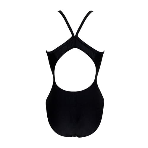 Womens Dolfin® Team Solid V2 Back One Piece Swimsuit - Black