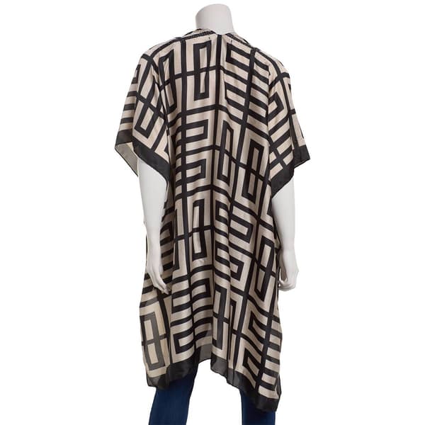 Womens Adrienne Vittadini 2pc. Stoned Kimono & Hat Set