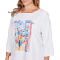 Plus Size Ruby Rd. Must Haves II 3/4 Sleeve Bella Vista Tee - image 5