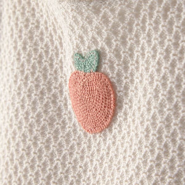Baby Girl (NB-12M) Carter''s Peach App Crochet Top/Short Set