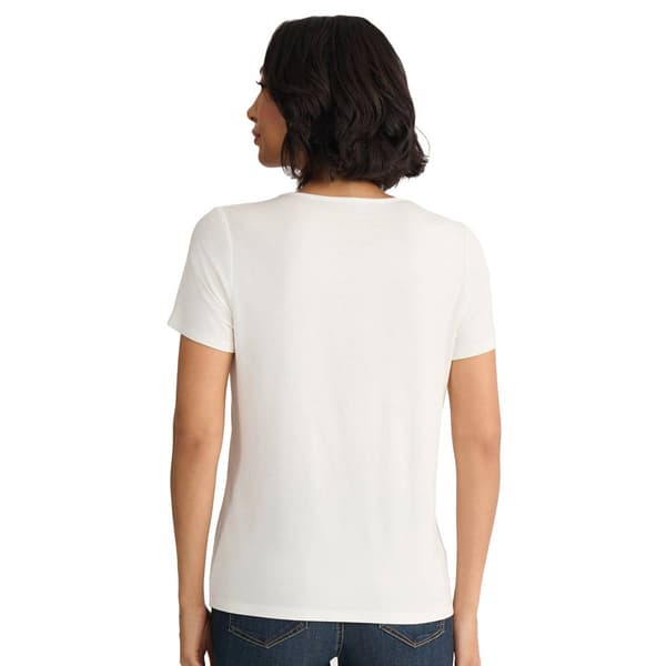 Womens Jones New York Short Sleeve Scenic Tee