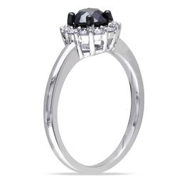 Diamond Classics™ 10kt. White Gold 1ct. Black Diamond Ring