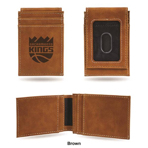 Mens NBA Sacramento Kings Faux Leather Front Pocket Wallet