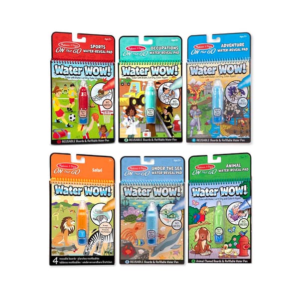 Melissa & Doug&#40;R&#41; Water Wow! - Water Reveal Pad 6 pk. Bundle - image 
