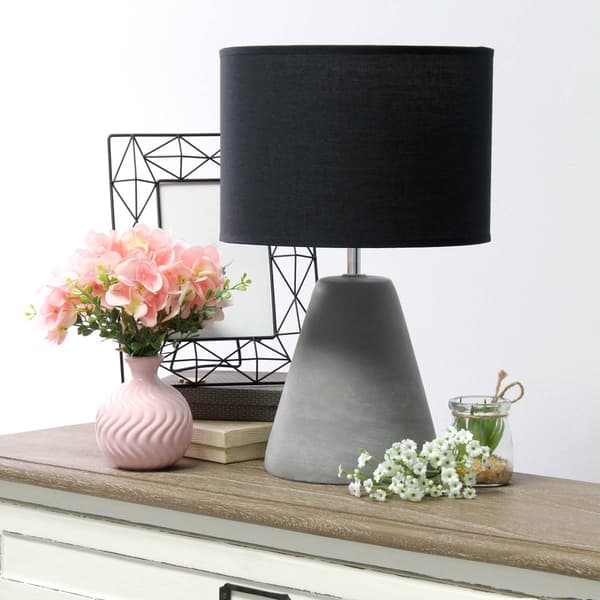 Simple Designs Pinnacle Concrete Table Lamp