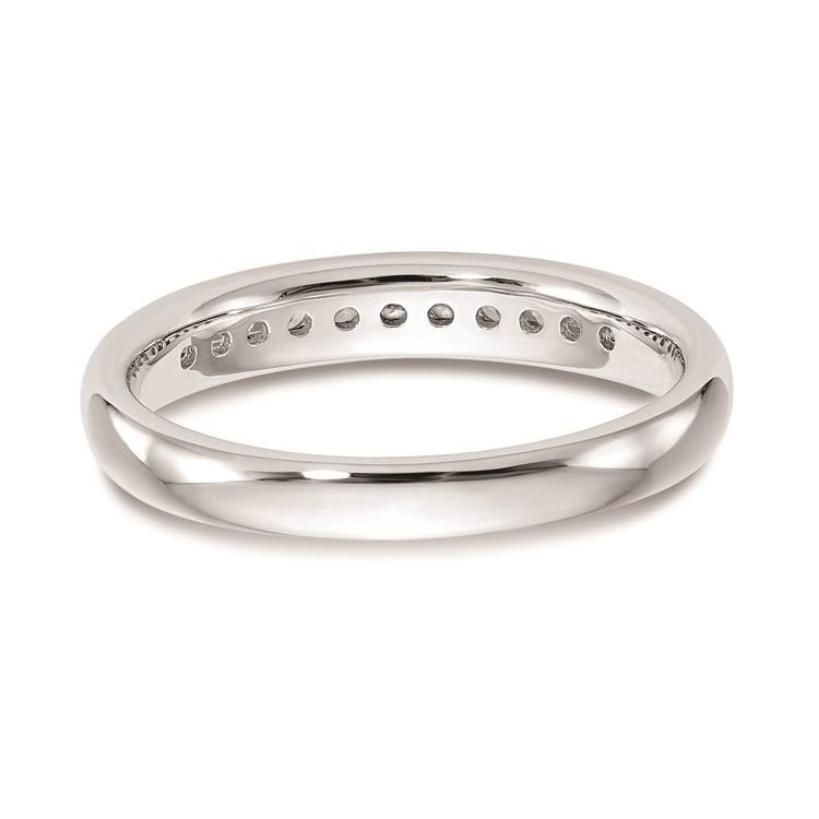 Pure Fire 14kt. White Gold Lab Grown 11-Stone Channel Band