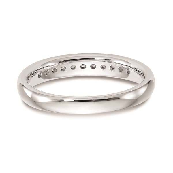 Pure Fire 14kt. White Gold Lab Grown 11-Stone Channel Band