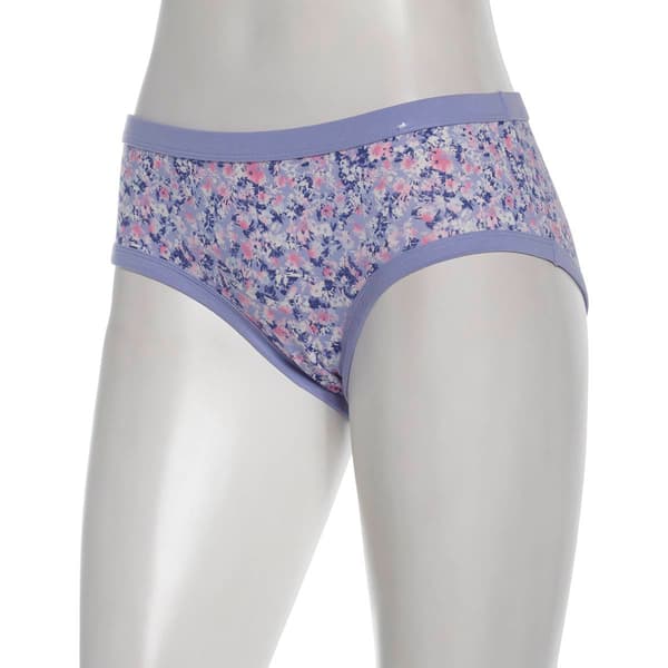 Womens St. Eve Self Binding Floral Hipster Panties - 5164053SNOW - image 