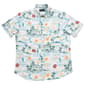Mens Visitor Aloha Tropical Short Sleeve Button Down Shirt - image 1