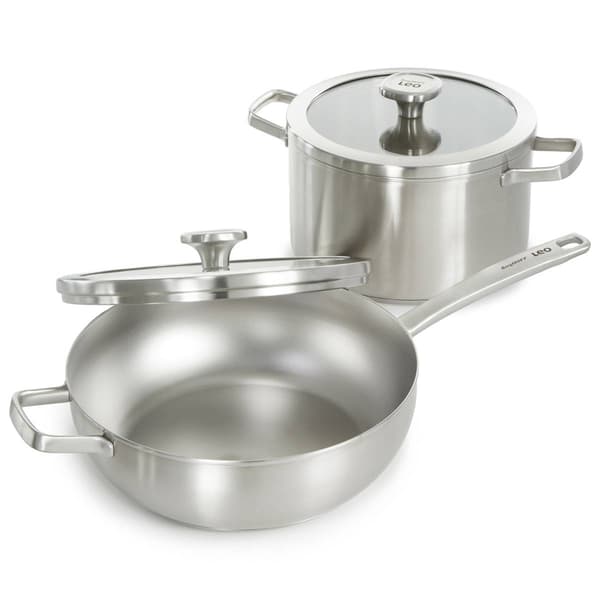 BergHOFF Graphite Stainless Steel 10in. Stockpot w/ Glass Lid
