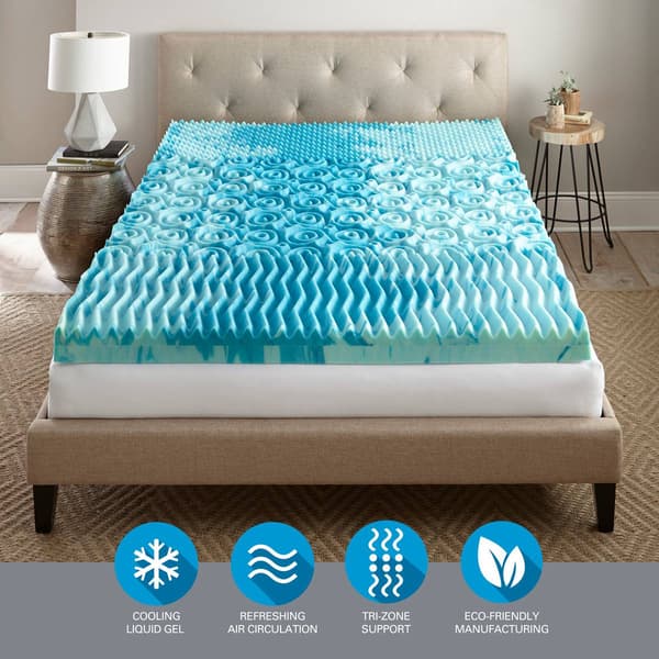 Henredon 4in. Gellux Memory Foam Mattress Topper