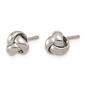 Gold Classics&#8482; 6.5mm White Gold Love Knot Earrings - image 2