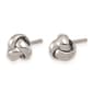 Gold Classics™ 6.5mm White Gold Love Knot Earrings - image 2
