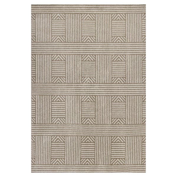 9th & Pike(R) Geometric Lines UV Treated Rectangular Rug