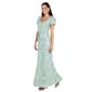 Womens R&M Richards Short Puff Sleeve Floral Sequin Gown - image 3