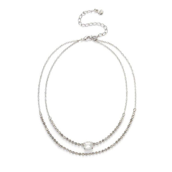 Roman Silver-Tone Layer Cup Chain Necklace - image 