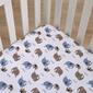 Carter’s® Blue Elephant Super Soft Fitted Crib Sheet - image 2