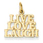 Gold Classics(tm) 14kt. Gold Live Love Laugh Charm - image 1