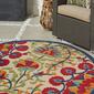 Nourison Aloha Bloom Vines Transitional Indoor/Outdoor Round Rug - image 10