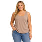 Juniors Plus Eye Candy Ruch Siding Seamless Tank Top - image 1