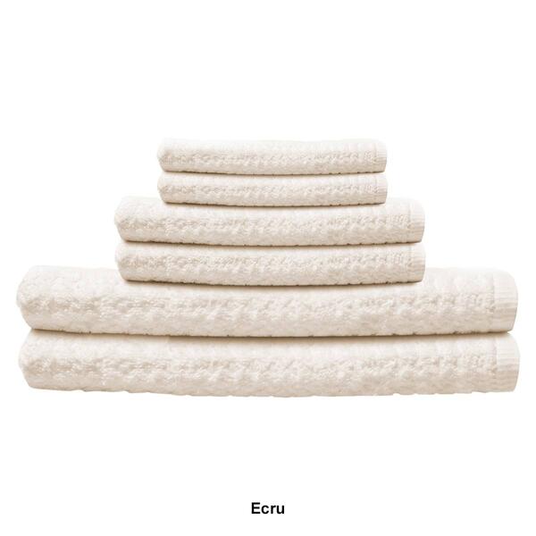 Textured 6pc. Combed Cotton Bath Towel