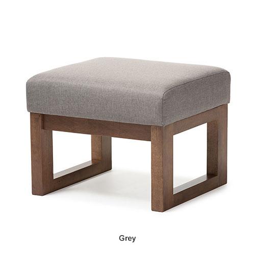 Baxton Studio Yashiya Upholstered Ottoman Stool
