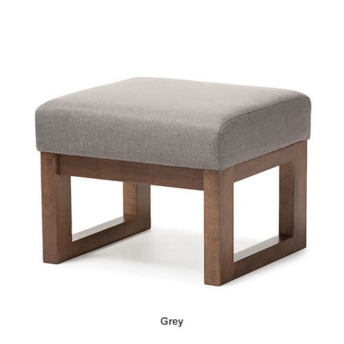 Baxton Studio Yashiya Upholstered Ottoman Stool