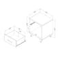 South Shore Arlen White Pine 1-Drawer Nightstand - image 8