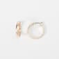 Design Collection Rose Gold Wedding Band Hoop Earrings - image 1