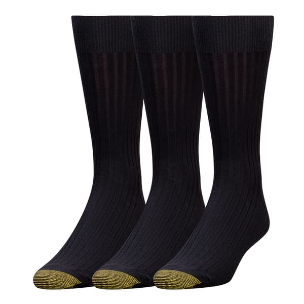 Mens Gold Toe&#40;R&#41; 3pk. Canterbury Dress Crew Socks - image 