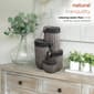 Alpine Grey Cascading Pillar Tabletop Fountain w/LED Lights - image 7